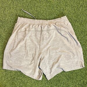 NWOT lululemon athletica Light Gray Athletic Shorts